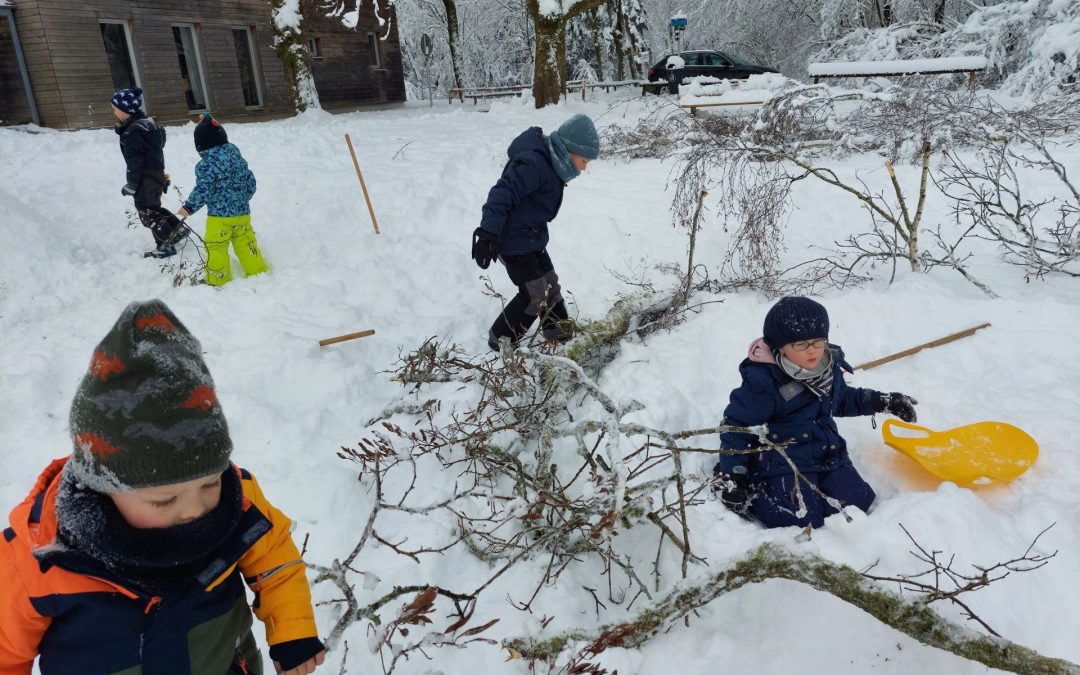 Endlich der erste Schnee in diesem Winter