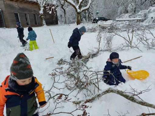 Endlich der erste Schnee in diesem Winter