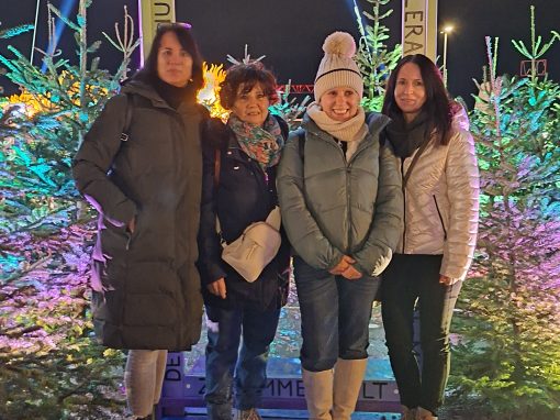 Weihnachtsfeier auf dem Tollwoodfestival in München